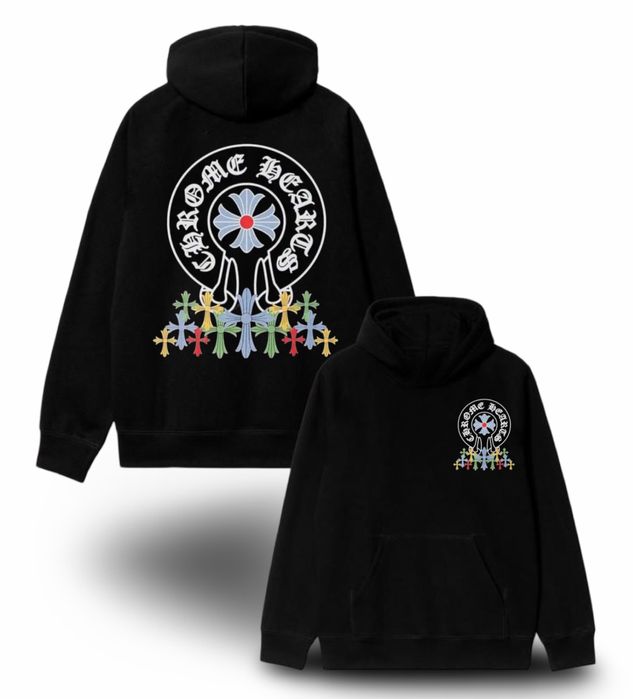 Худи Chrome Hearts Logo унисекс Хром Хартс с крестами толстовка кофта