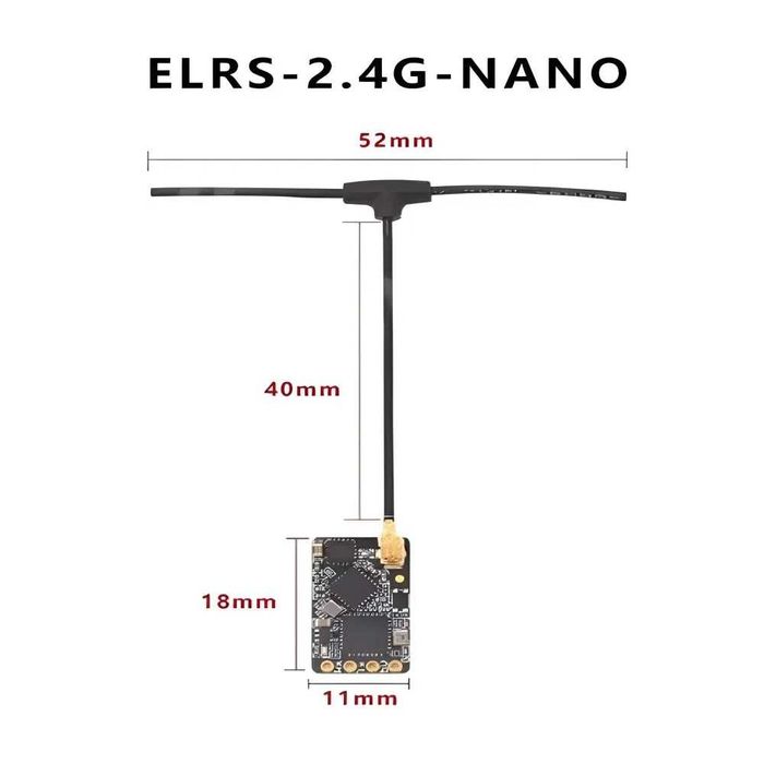 Радіоприймач, Приймач RX ExpressLRS ELRS 2.4G Nano для FPV