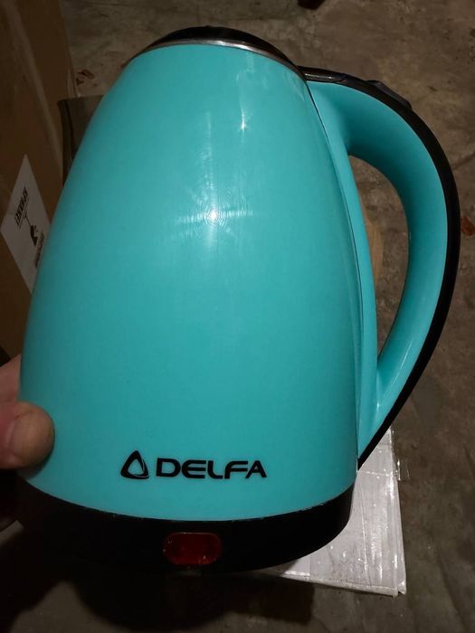 Електрочайник DELFA DK 3520 X Turquoise 1.8 л, 1500 Вт / Электрочайник чайник б/у