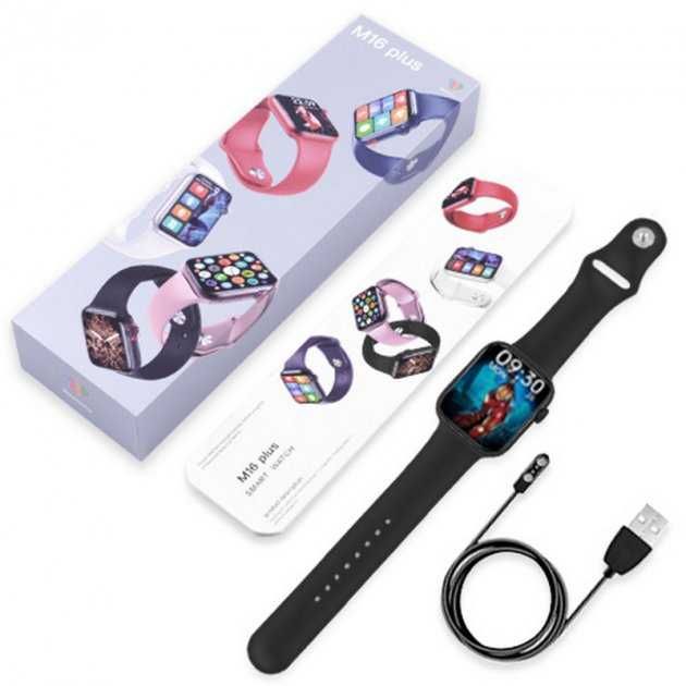 SmartWatch M16plus Смарт-часы 44mm M16+ Aluminium Умные Часы Bluetooth