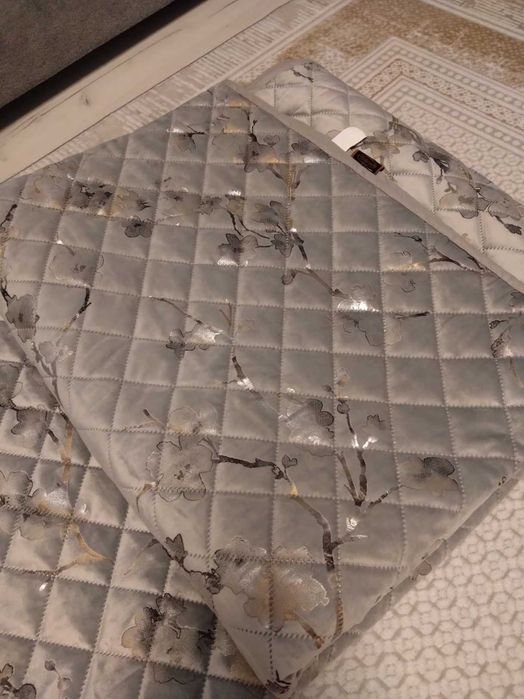 Narzuta 200x220 WELUROWA PIKOWANA w kwiaty BLINK5 + poszewki