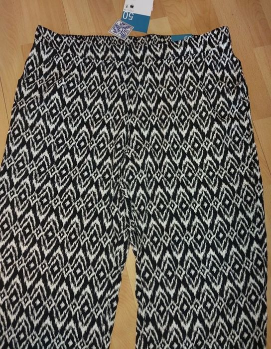 Nowe spodnie na lato lżejsze r 50 wiskoza plus size duże 5xl