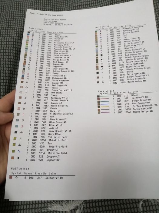 Набор для вышивания крестом Душа розы Amishop (Dimensions)