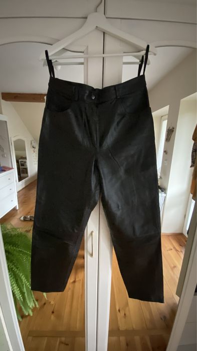 Spodnie skórzane damskie M