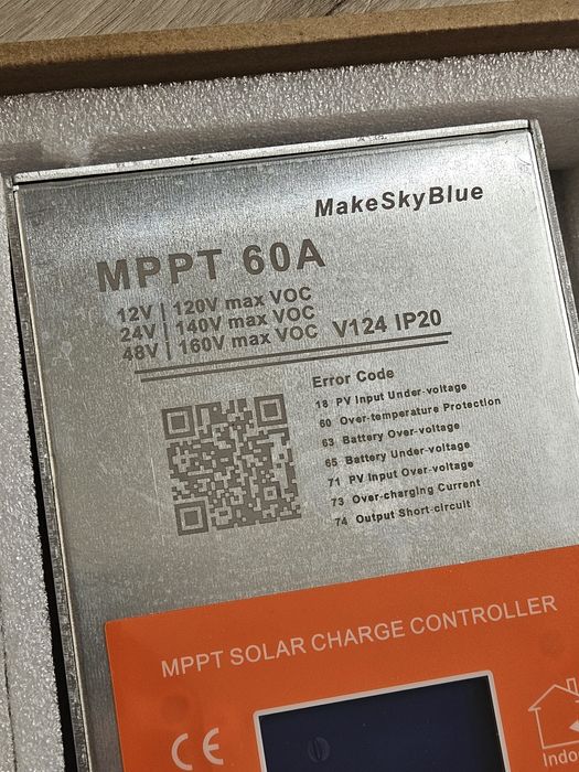 MakeSkyBlue, Upgraded, V124 60A,сонячний контролер