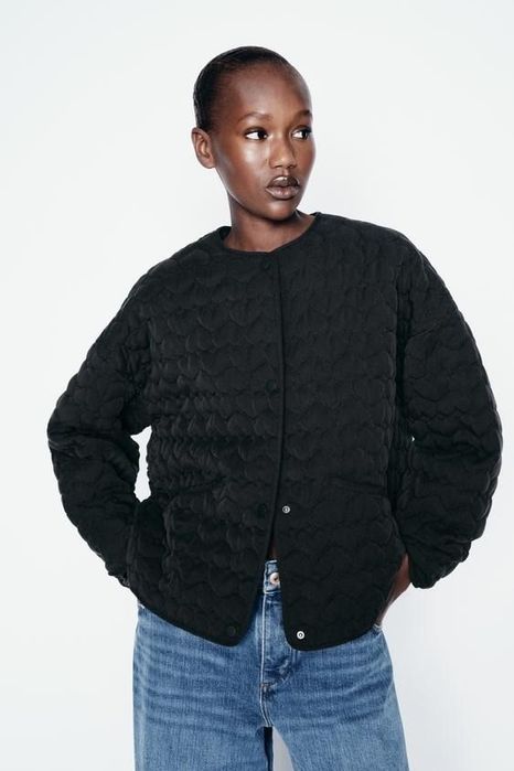 Стильний лайнер бомбер zara з нових колекцій