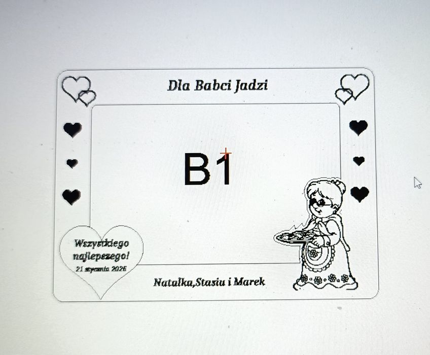 Dzień babci i dziadka, personalizacja, drewno, ramka, inne