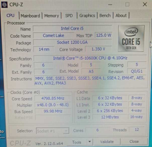 Desktop I5 10600K, GTX1650 4GB, 16GB RAM, Caixa BeQuiet ,  MAG Z490