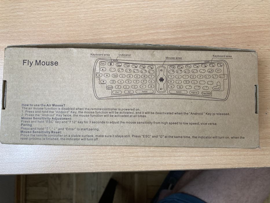 2.4G air mouse + Qwerty Keyboard