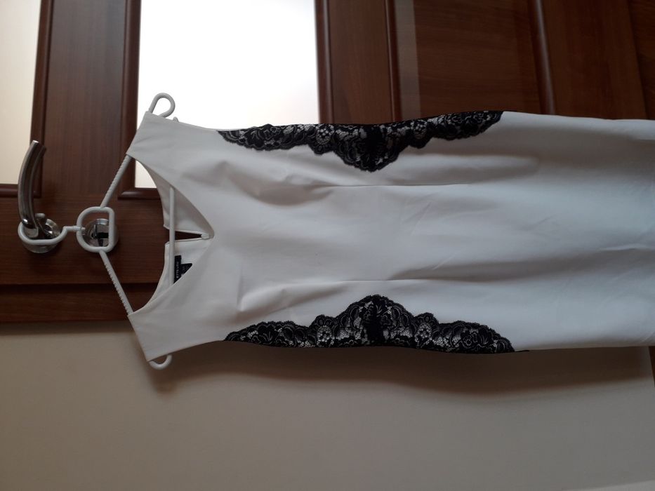 Sukienka elegancka z koronką na wesele, chrzciny 36