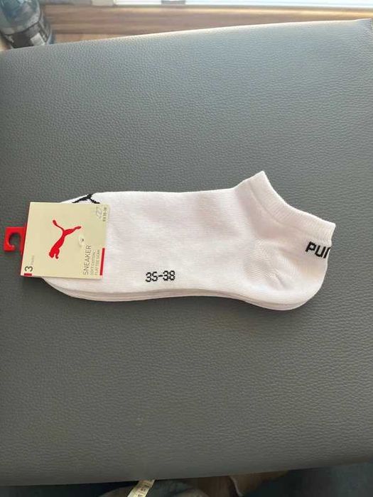 3-pak oddychające skarpety skarpetki stopki sportowe PUMA weiss unisex