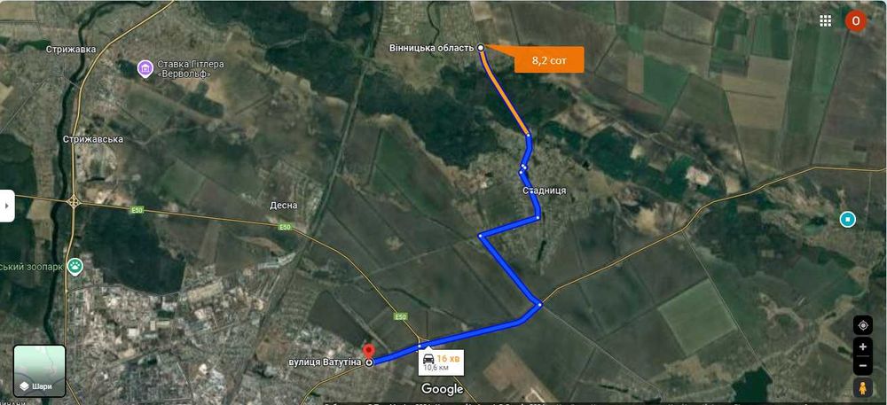 Продаж земельної ділянки під житлову забудову, площа 8.22 сот.