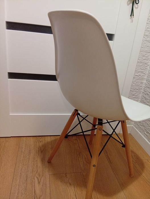 Krzesła skandynawskie, krzesła do jadalni, 6 sztuk