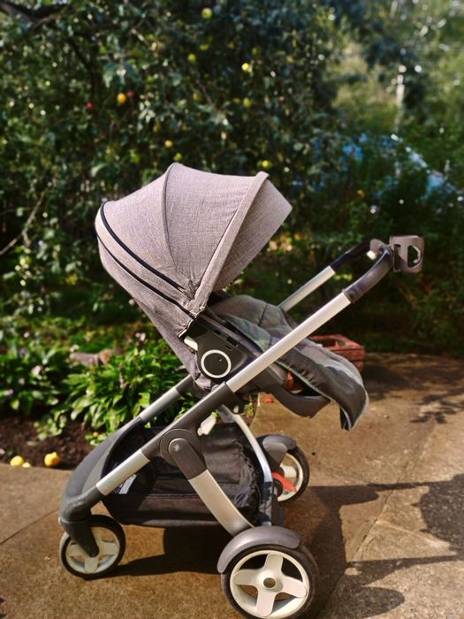 Коляска stokke crusi 3в1 + підстаканник, парасолька, сумка...