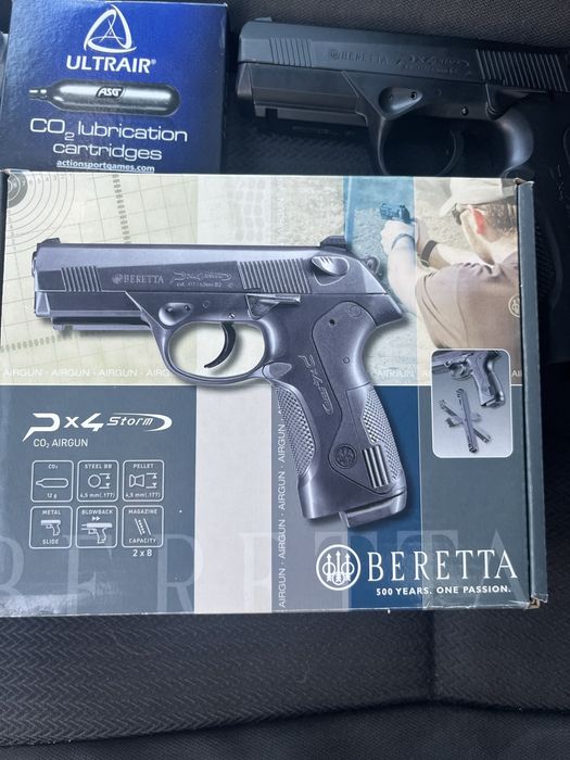 Pistola de Pressão Beretta PX4 Storm CO₂ 4,5mm + Kit Completo