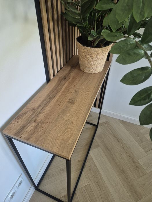 Konsola loft dąb stolik przyścienny