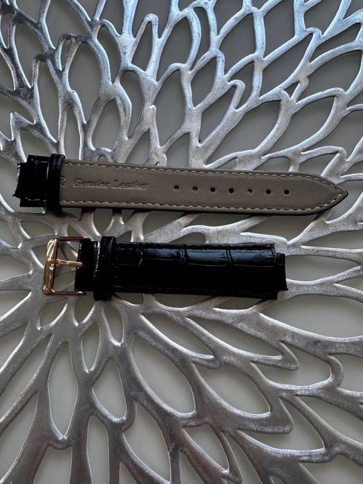 Ремінець для годинника, чорний, 12 мм