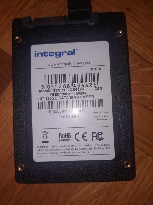 Disco ssd 120gb. Com ligação sata