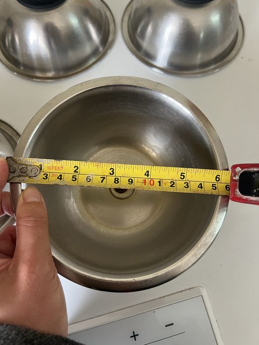 1 Tampas/Cloche em inox – conjunto 6 unidades
