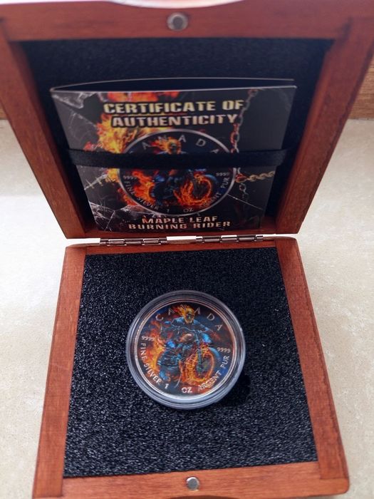 Срібна монета Ghost Rider