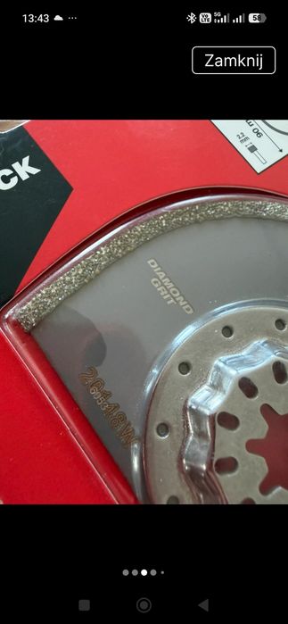 Milwaukee Starlock z nasypem diamentowym.