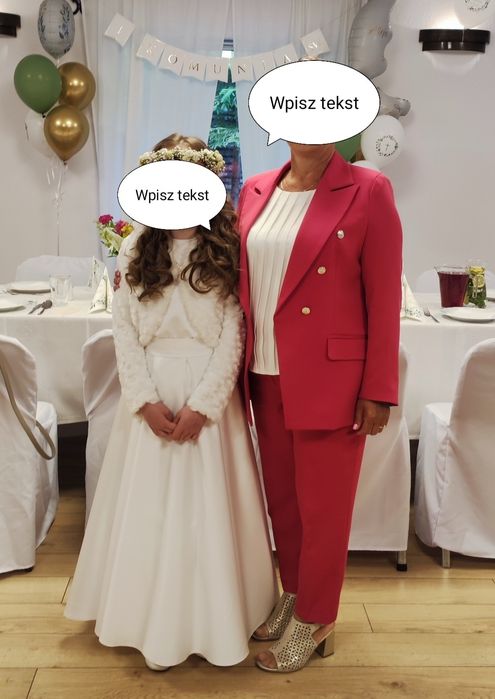 Sukienka komunijna SATYNA 140