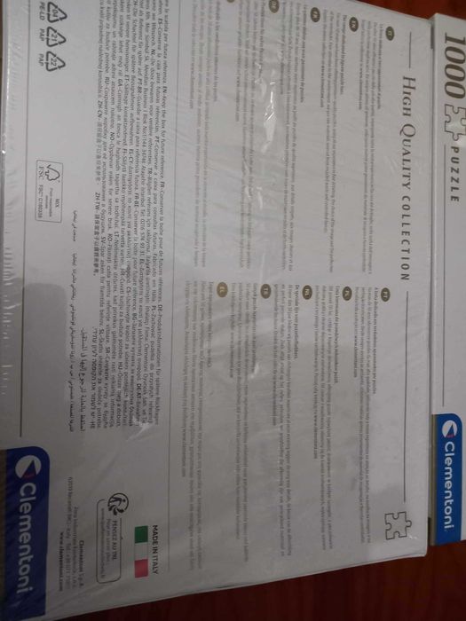 Puzzle Clementoni 1000 peças NOVO com 50% de desconto