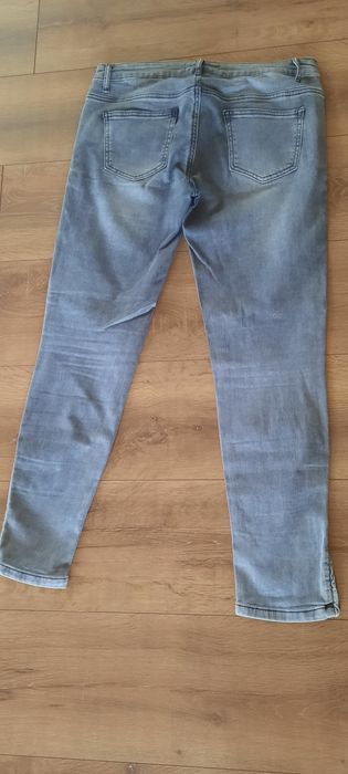 Spodnie damskie jeans szare