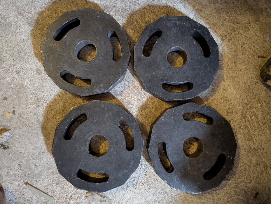 Gryf 220cm prosty i łamany +100 obciążenia olimpijskich