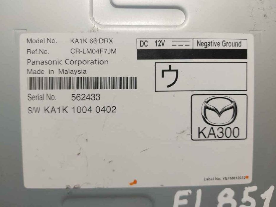 Mazda СX5 12- Радіо-тюнер  EL8519 KA1K66DRX