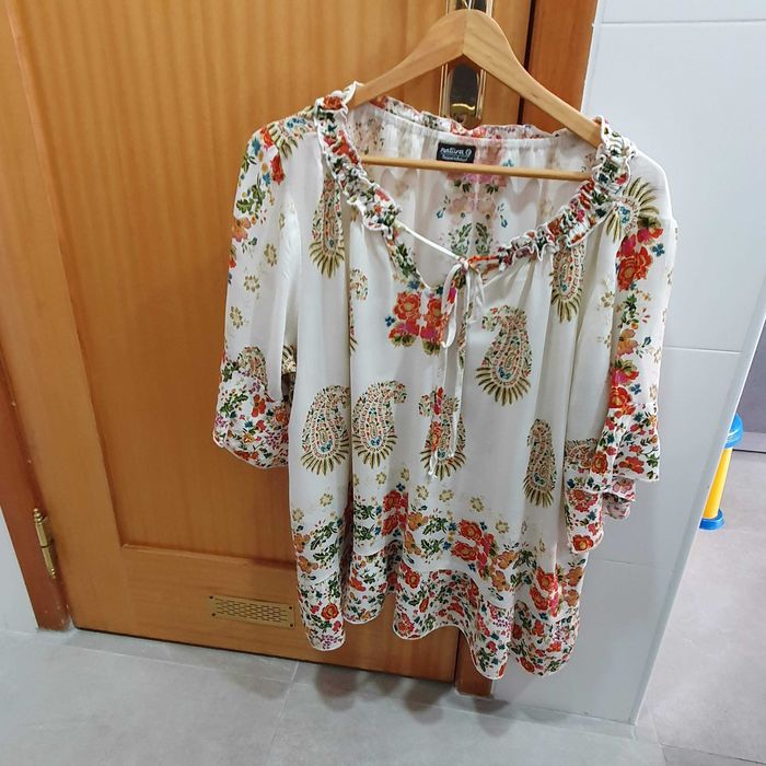 Blusa de manga curta Estampada