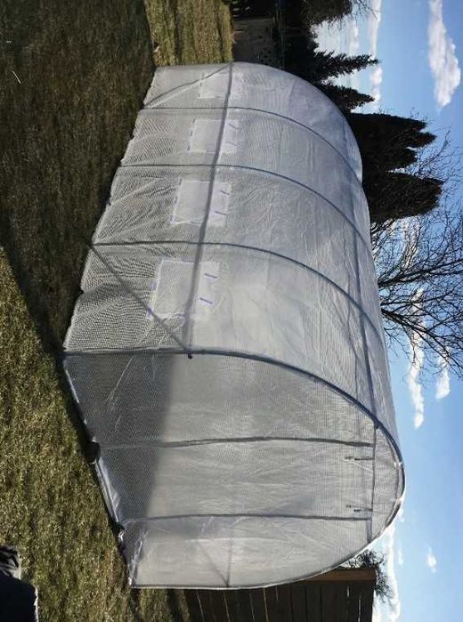 Tunel Foliowy Ogrodowy 2,5 x 4m (10m2) Biały + Akcesoria