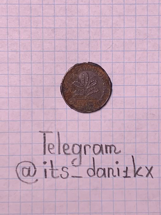 Монета 10 PFENNIG | Оригінал | Колекційна | Середній стан