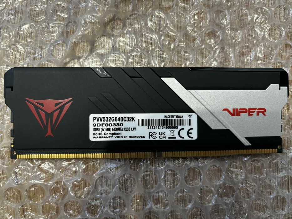 Pamięć RAM Patriot Viper DDR5 16GB 6400MHz CL32 – nowa