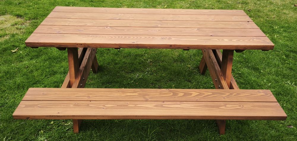 Stół biesiadny/piknikowy/ogrodowy/piwny solidny z modrzewia europejsk