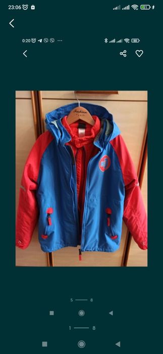 Яркая куртка EMIN KIDS от Didriksons 3в1