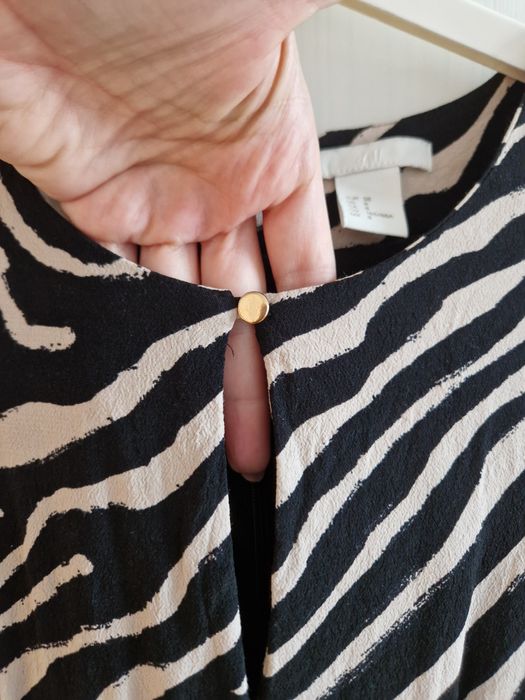 H&M sukienka M 38 zebra