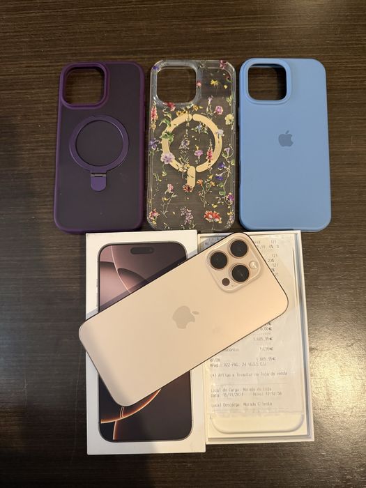 Iphone 16 Pro Max desert titanium como novo