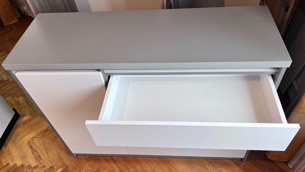 Комод новий, кольору шифер + біла аляска