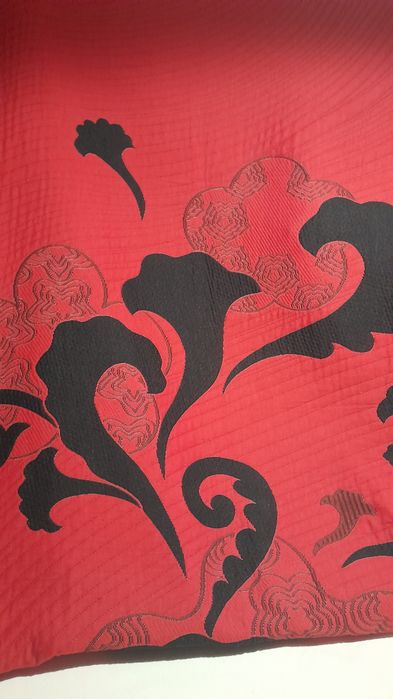 Colcha verão fresca preto e vermelho