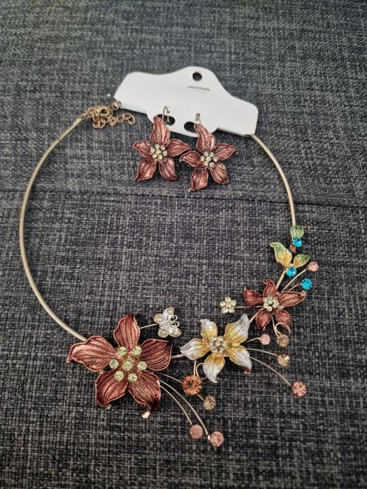 Conjunto colar e brincos
