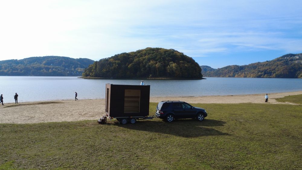 Sauna mobilna ogrodowa