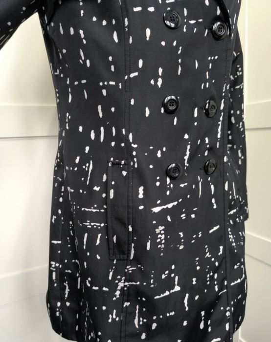 Płaszcz trencz wzorek wiosenny letni elegancki wizytowy codzienny vint