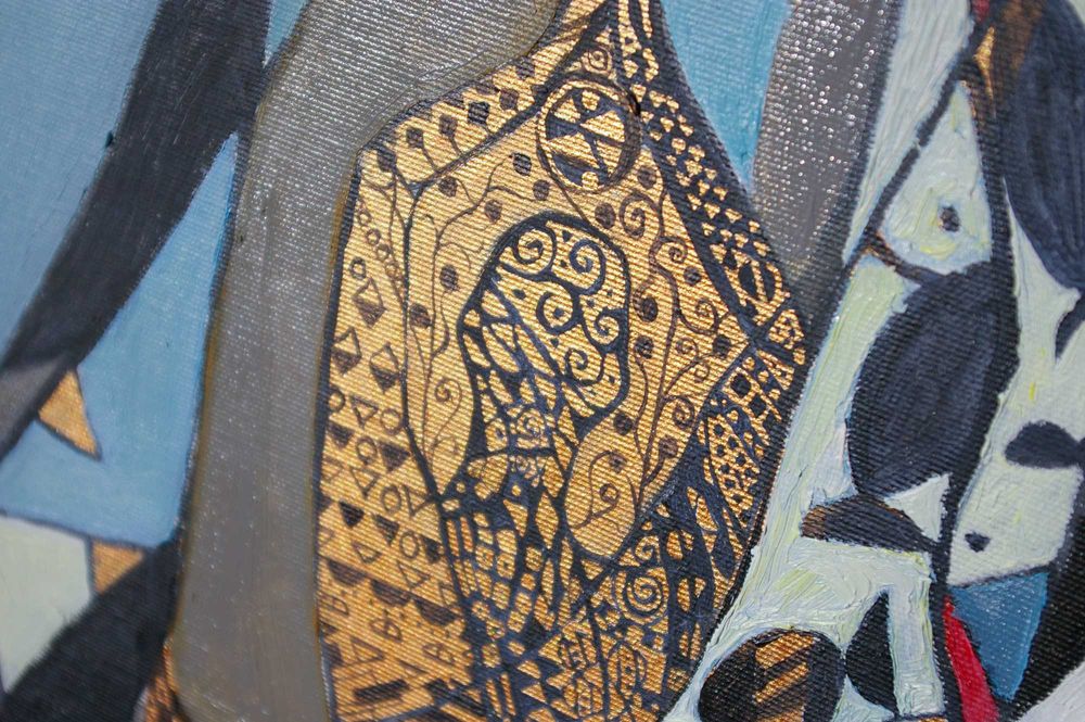 картина fish kiss 120-70см