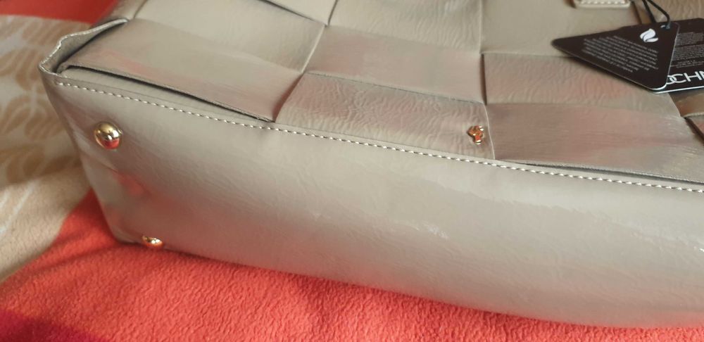 Ochnik super karmelowa/beżowa torebka