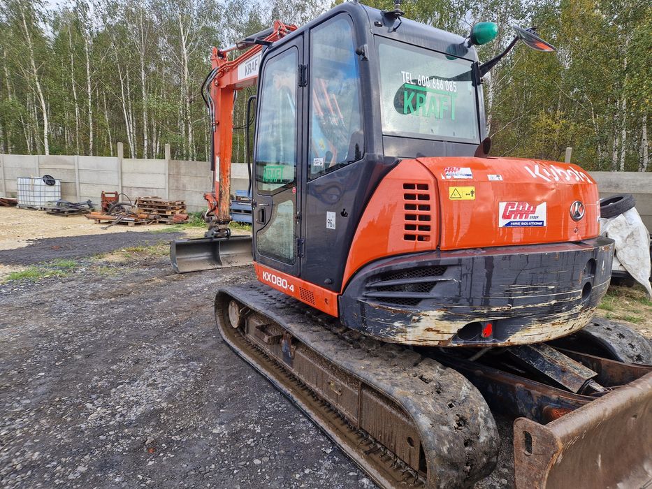 Kubota kx080-4, 2015r, sprowadzona