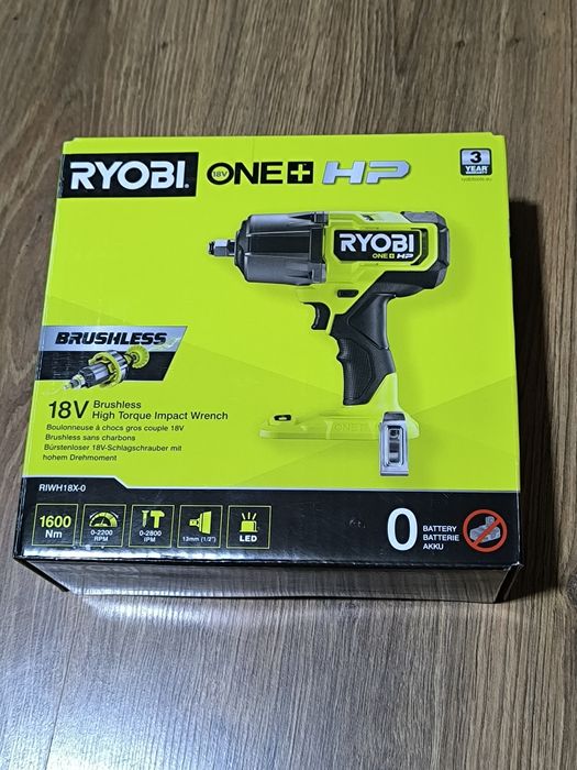 Ryobi klucz udarowy 1600 Nm elektryczny bezprzewodowy nowy RIWH18X-0