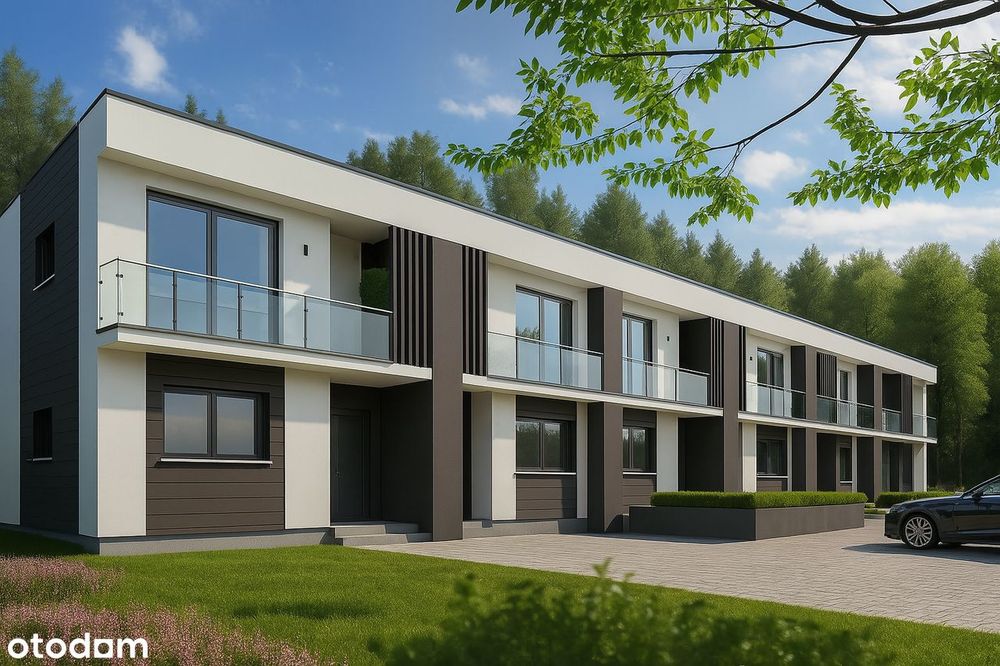 Energooszczędny dom 113m2, 4 pokoje. Kostka, taras, pompa ciepła