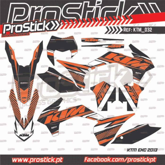 Kit autocolantes KTM EXC SX 2011 15