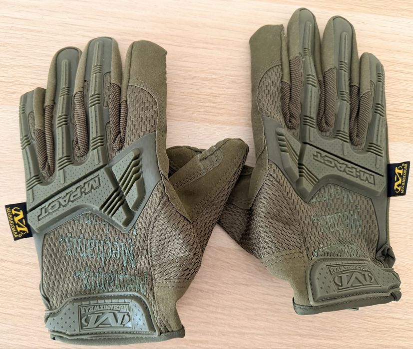Luvas Mechanix M-Pact verdes tamanho M